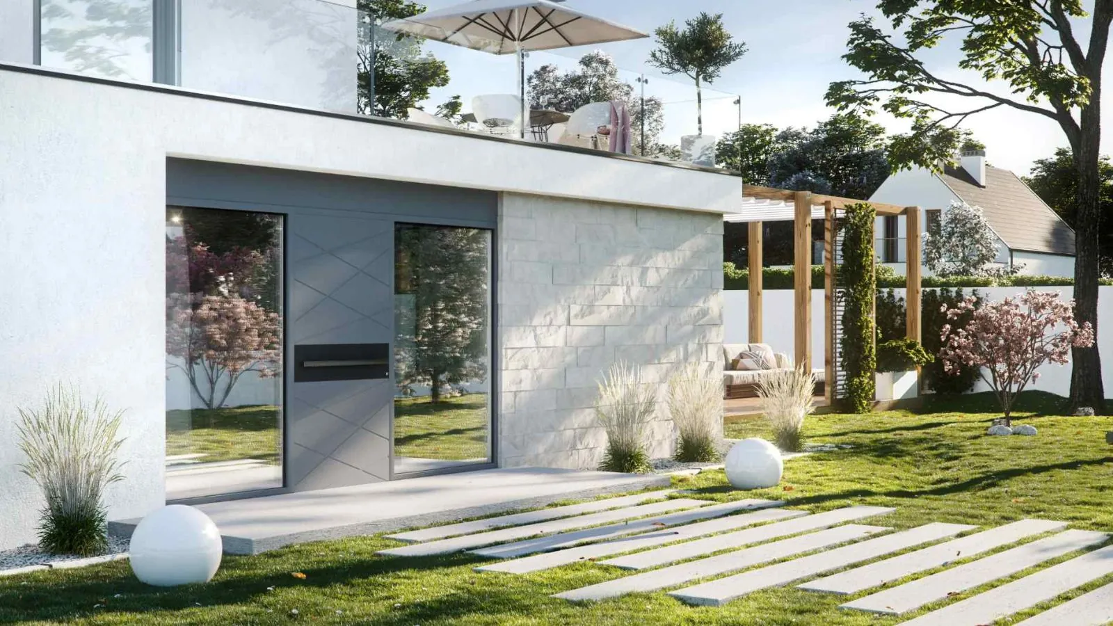Portoncini in Alluminio: Scopri la LINEA GROOVE di Oknoplast