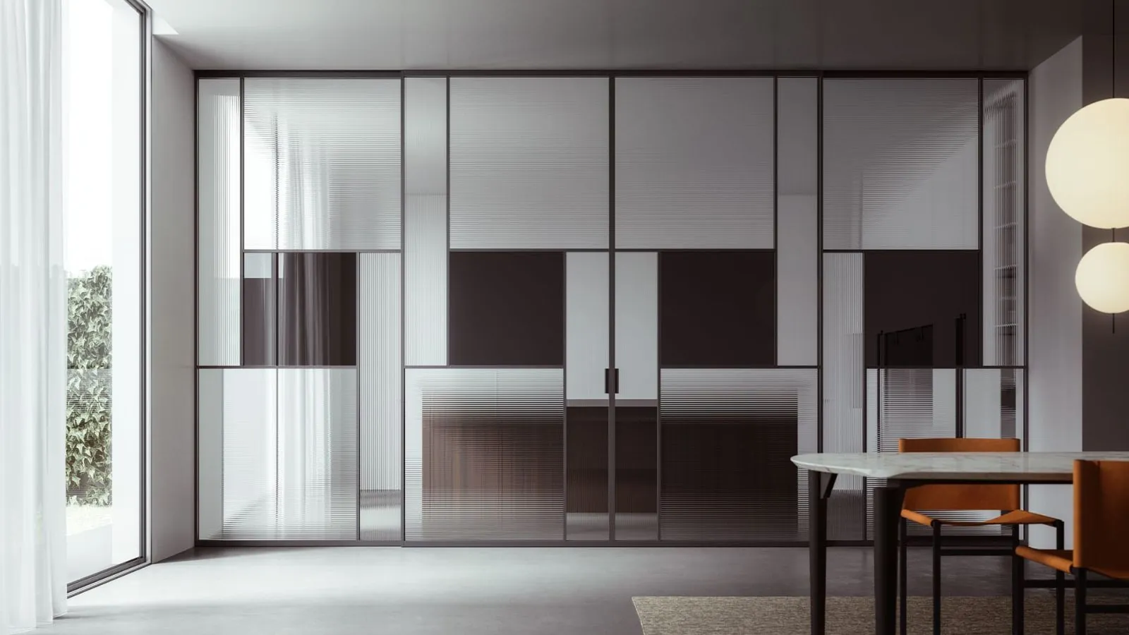 Porte in Vetro Scorrevoli GRANDE OFFICINA: Il Design Industrial di ADL