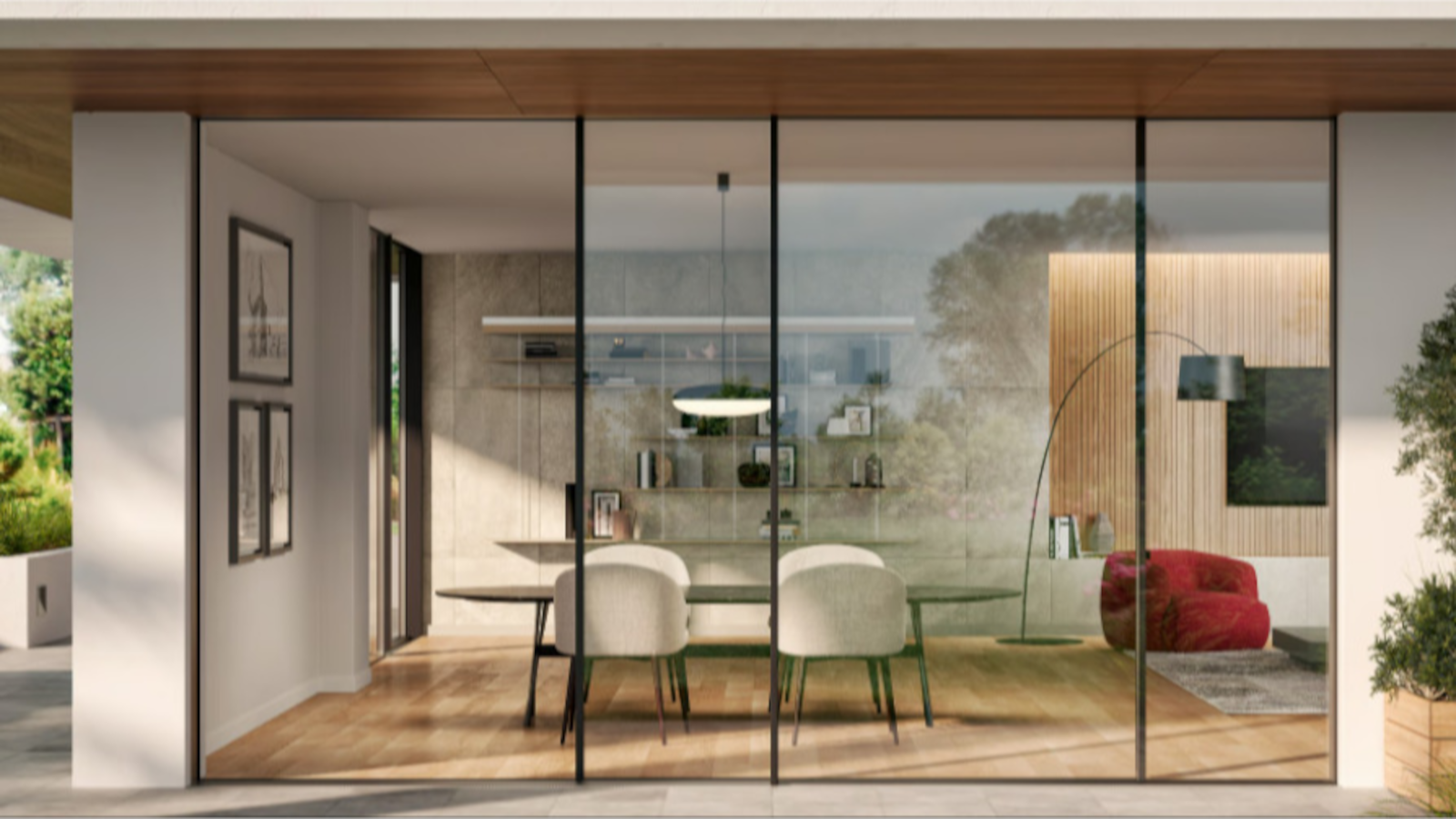 Skyline di Oknoplast, la scorrevole in alluminio dal design minimalista. A Verona e Peschiera del Garda.